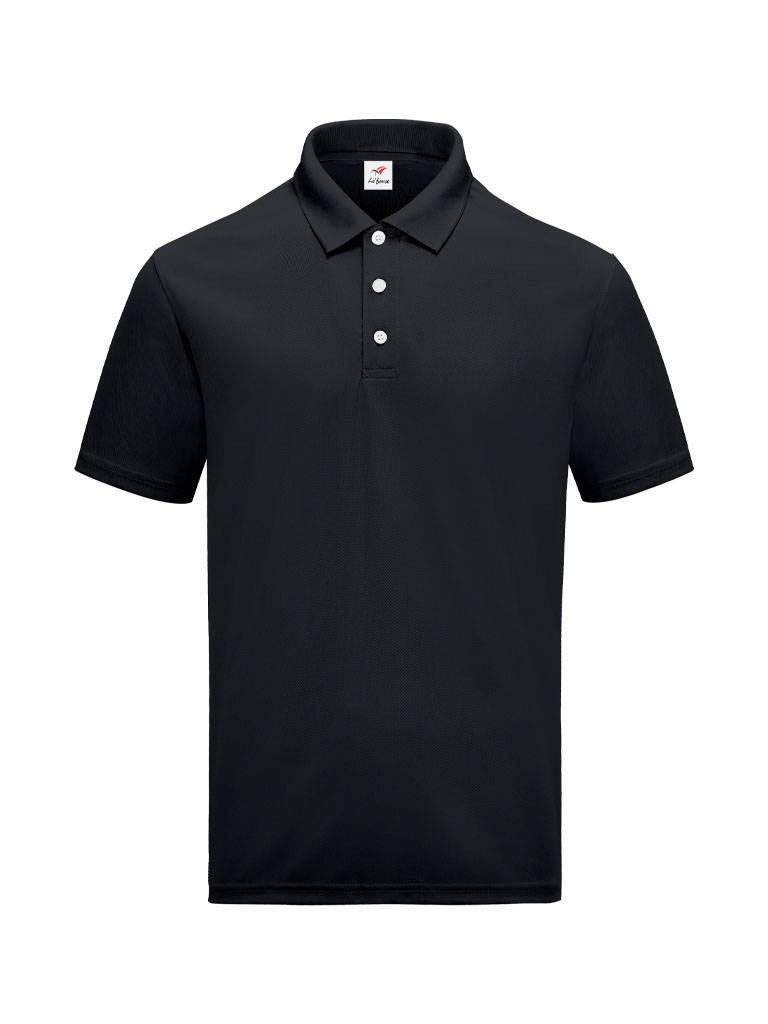 M2000 microfiber polo in black