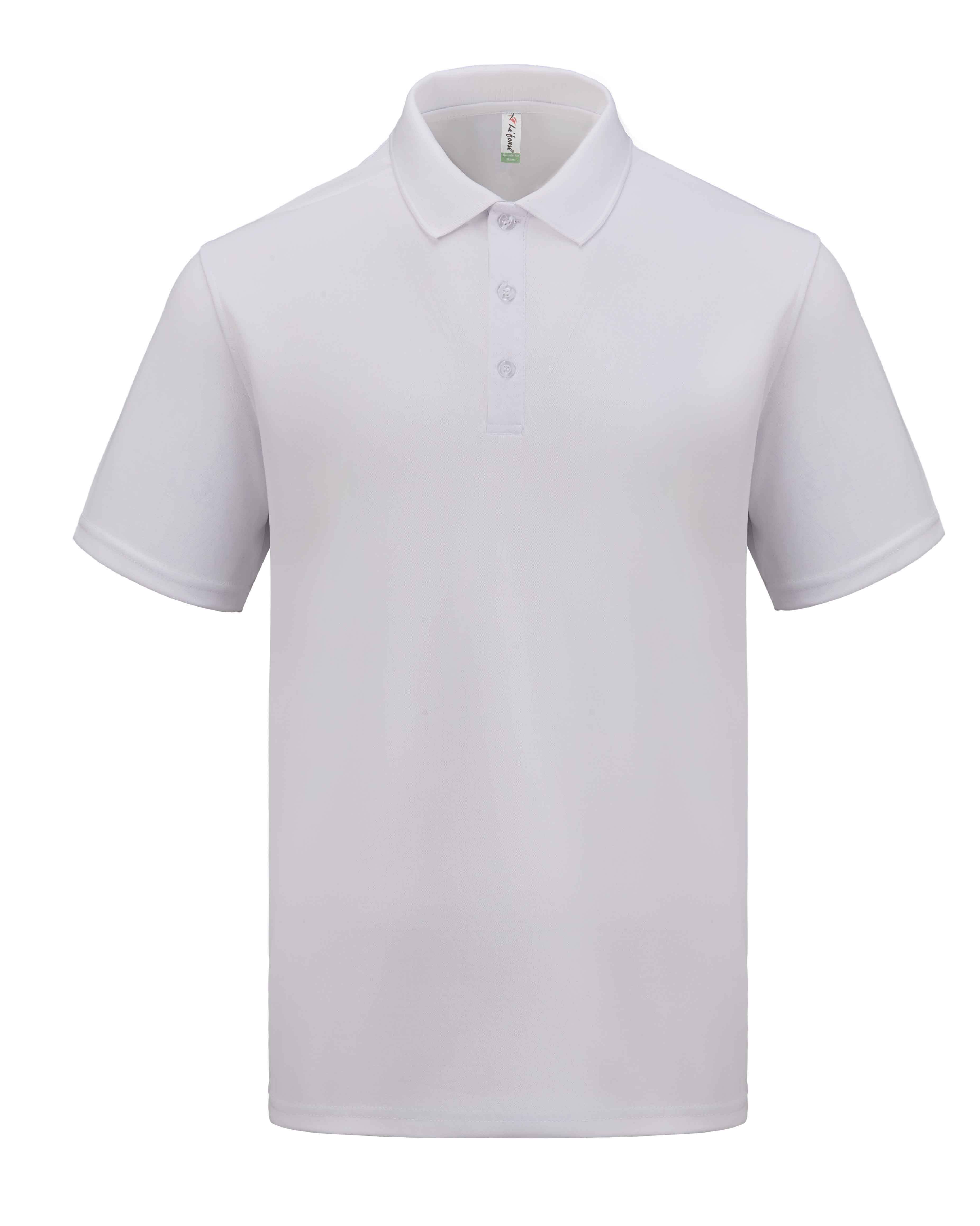 M5000 recycled microfiber polo in white