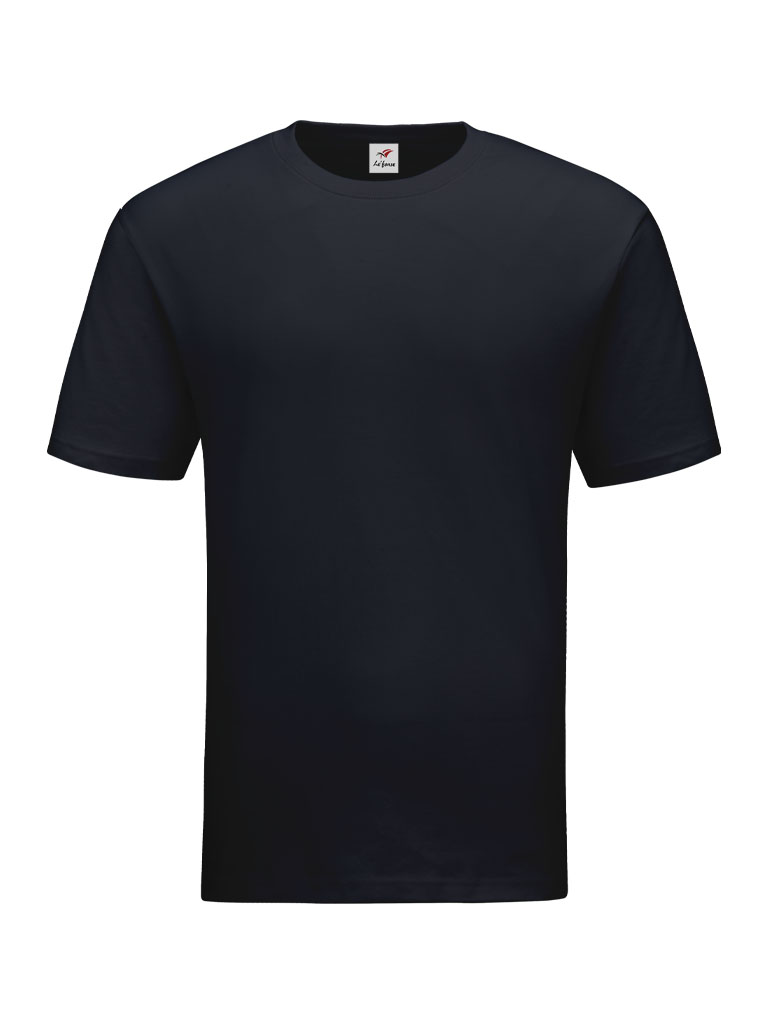 RC01 round neck T-shirt in black